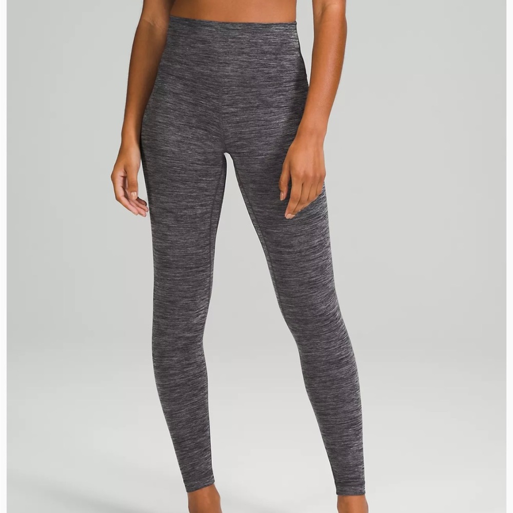 Lululemon Align Pant 25” in Heathered Black Size 4